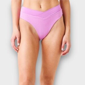 L*Space Pointelle Rib Court Bikini Bottom